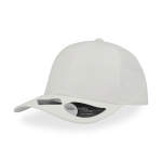 Casquette fabriquée à partir de bouteilles avec visière 115 g/m² couleur blanc