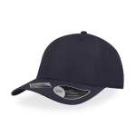 Casquette fabriquée à partir de bouteilles avec visière 115 g/m² couleur bleu marine