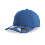 Casquette en polyester recyclé avec fermeture velcro 255 g/m² couleur bleu roi