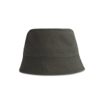 Bob en coton recyclé avec deux œillets 260 g/m² couleur gris foncé