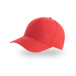 Casquette pour enfants en polyester recyclé de baseball 220 g/m² couleur rouge