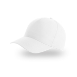 Casquette pour enfants en polyester recyclé de baseball 220 g/m² couleur blanc
