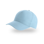 Casquette pour enfants en polyester recyclé de baseball 220 g/m² couleur bleu ciel