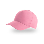 Casquette pour enfants en polyester recyclé de baseball 220 g/m² couleur rose clair 
