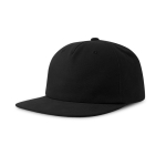 Casquette vintage en coton recyclé avec visière plate 260 g/m² couleur noir vue 11