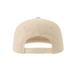 Casquette vintage en coton recyclé avec visière plate 260 g/m² couleur kaki