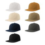 Casquette vintage en coton recyclé avec visière plate 260 g/m² vue plusieurs couleurs