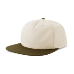 Casquette vintage en coton recyclé avec visière plate 260 g/m²