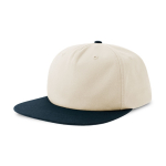 Casquette vintage en coton recyclé avec visière plate 260 g/m²