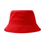 Bonnet enfant en sergé de coton avec protection UV 280 g/m² couleur rouge