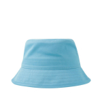 Bonnet enfant en sergé de coton avec protection UV 280 g/m² couleur bleu ciel vue avec impression