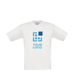 T-shirt unisexe 100 % coton pour enfants 150 g/m² B&C vue avec impression