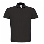 Polo pour homme en coton piqué avec 2 boutons 180 g/m² B&C couleur noir vue 11