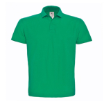 Polo pour homme en coton piqué avec 2 boutons 180 g/m² B&C couleur vert