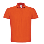 Polo pour homme en coton piqué avec 2 boutons 180 g/m² B&C couleur orange