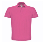 Polo pour homme en coton piqué avec 2 boutons 180 g/m² B&C couleur rose