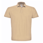 Polo pour homme en coton piqué avec 2 boutons 180 g/m² B&C couleur beige