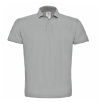 Polo pour homme en coton piqué avec 2 boutons 180 g/m² B&C couleur gris clair