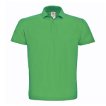 Polo pour homme en coton piqué avec 2 boutons 180 g/m² B&C couleur vert clair