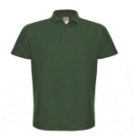 Polo pour homme en coton piqué avec 2 boutons 180 g/m² B&C couleur vert foncé