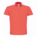 Polo pour homme en coton piqué avec 2 boutons 180 g/m² B&C couleur corail