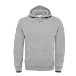 Sweat à capuche pour homme en coton et polyester 280 g/m² B&C couleur gris clair