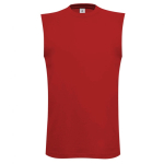 Débardeur 100 % coton pour homme 145 g/m² B&C couleur rouge