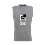 Débardeur 100 % coton pour homme 145 g/m² B&C vue avec impression