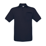 Polo 100 % coton pour homme à manches courtes 180 g/m² B&C couleur bleu marine