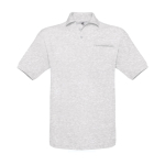 Polo 100 % coton pour homme à manches courtes 180 g/m² B&C couleur gris clair chiné