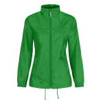 Coupe-vent ajustable pour femme en nylon déperlant B&C couleur vert clair