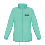 Coupe-vent ajustable pour femme en nylon déperlant B&C vue avec impression