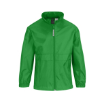 Coupe-vent ajustable pour enfant en nylon déperlant B&C couleur vert clair
