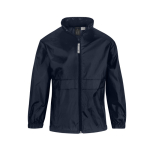 Coupe-vent ajustable pour enfant en nylon déperlant B&C couleur bleu marine