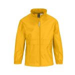 Coupe-vent ajustable pour enfant en nylon déperlant B&C couleur jaune foncé