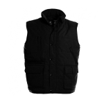Gilet d’explorateur polyester thermique imperméable 285 g/m² B&C couleur noir vue 11