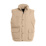 Gilet d’explorateur polyester thermique imperméable 285 g/m² B&C couleur beige