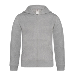 Sweat à capuche pour enfant en coton et polyester 280 g/m² B&C couleur gris clair