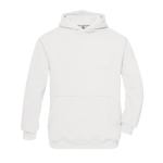 Sweat enfant coton et polyester poche kangourou 280 g/m² B&C couleur blanc