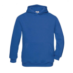Sweat enfant coton et polyester poche kangourou 280 g/m² B&C couleur bleu roi