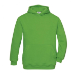 Sweat enfant coton et polyester poche kangourou 280 g/m² B&C couleur vert clair