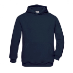 Sweat enfant coton et polyester poche kangourou 280 g/m² B&C couleur bleu marine