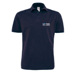 Polo en coton pour homme à manches courtes 230 g/m² B&C vue avec impression