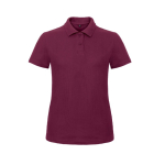 Polo pour femme en coton piqué à manches courtes 180 g/m² B&C couleur bordeaux