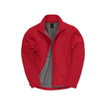 Veste softshell stretch pour homme en polyester 300 g/m² B&C couleur rouge