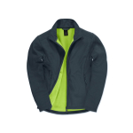 Veste softshell stretch pour homme en polyester 300 g/m² B&C couleur bleu marine