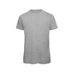 T-shirt pour homme en coton biologique à manches courtes 140 g/m² B&C couleur gris chiné