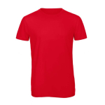 T-shirt en polyester et coton pour homme 130 g/m² B&C couleur rouge
