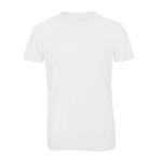 T-shirt en polyester et coton pour homme 130 g/m² B&C couleur blanc
