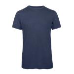 T-shirt en polyester et coton pour homme 130 g/m² B&C couleur bleu foncé
